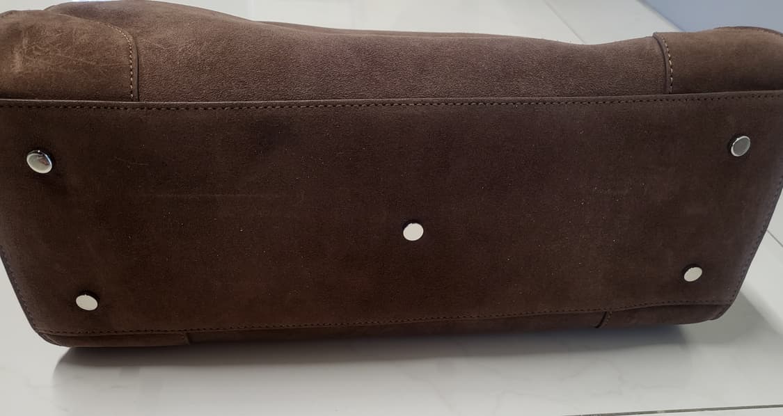 Cos 스튜디오 스몰 볼링백 브라운 스웨이드  상품이미지10