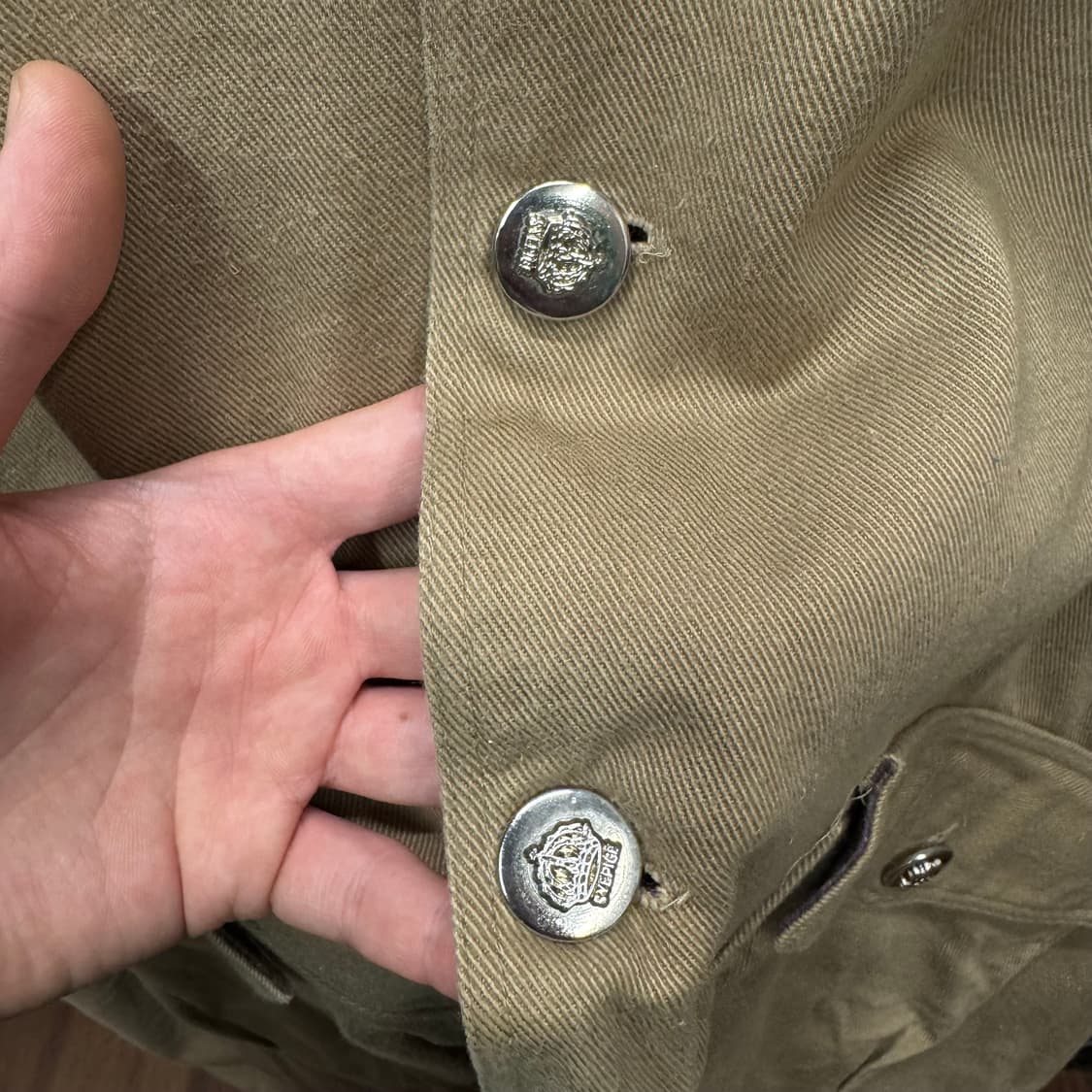 00s JPN VINTAGE 후드 워크자켓 전면 레터링 포인트 베이지 상품이미지6