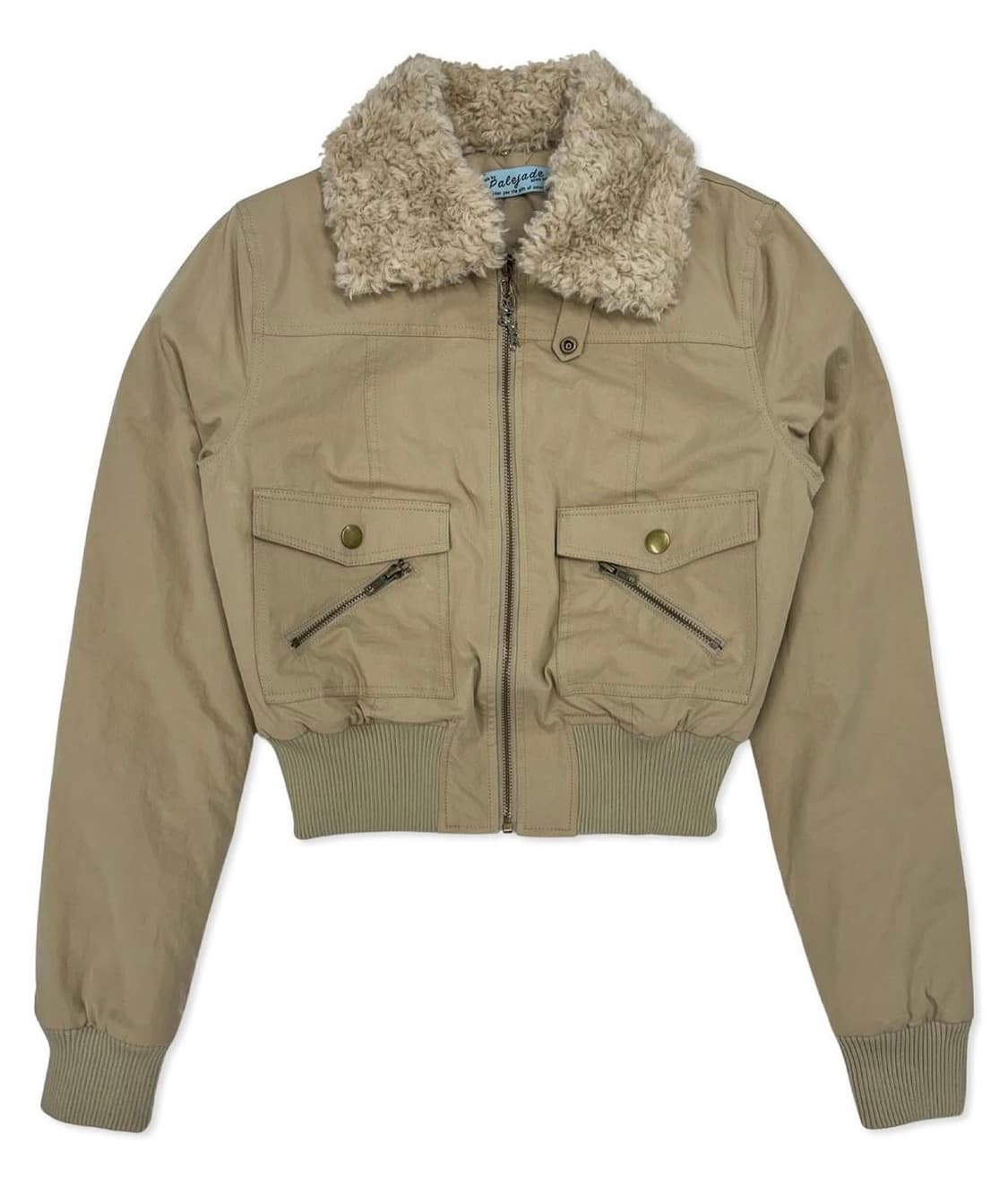 페일제이드 빈티지 코튼 패디드 봄버 점퍼 베이지 상품이미지1