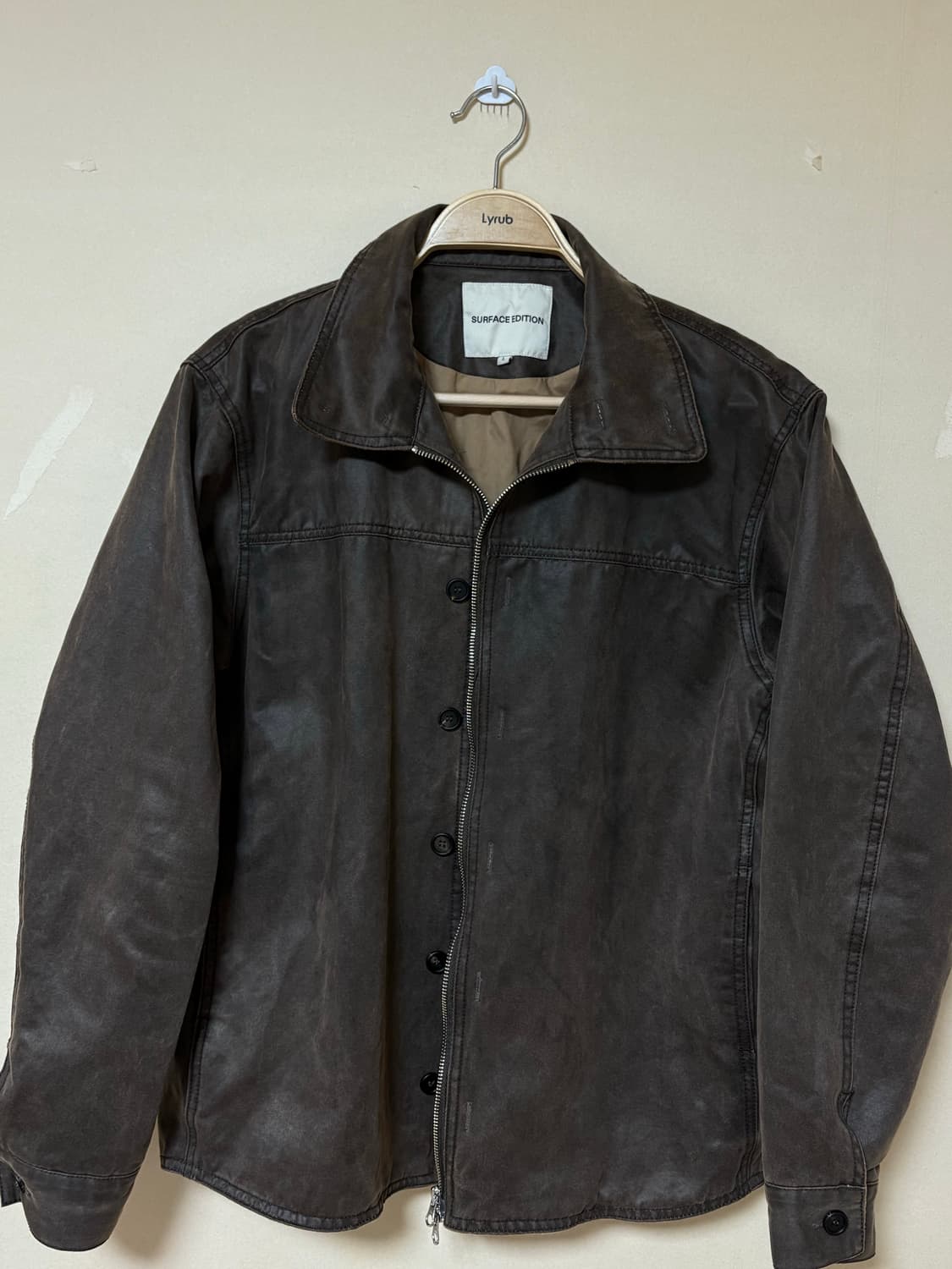 서피스에디션 버튼 셔츠 자켓(브라운) 상품이미지4