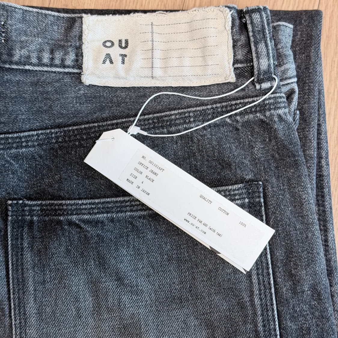 [4] OUAT TOKYO 오피스 진 블랙 상품이미지3