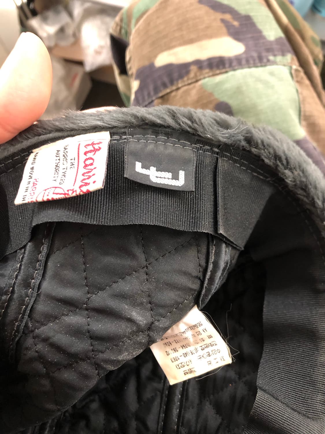 해리스 트위드 프랑스 생산 트루퍼햇 상품이미지4