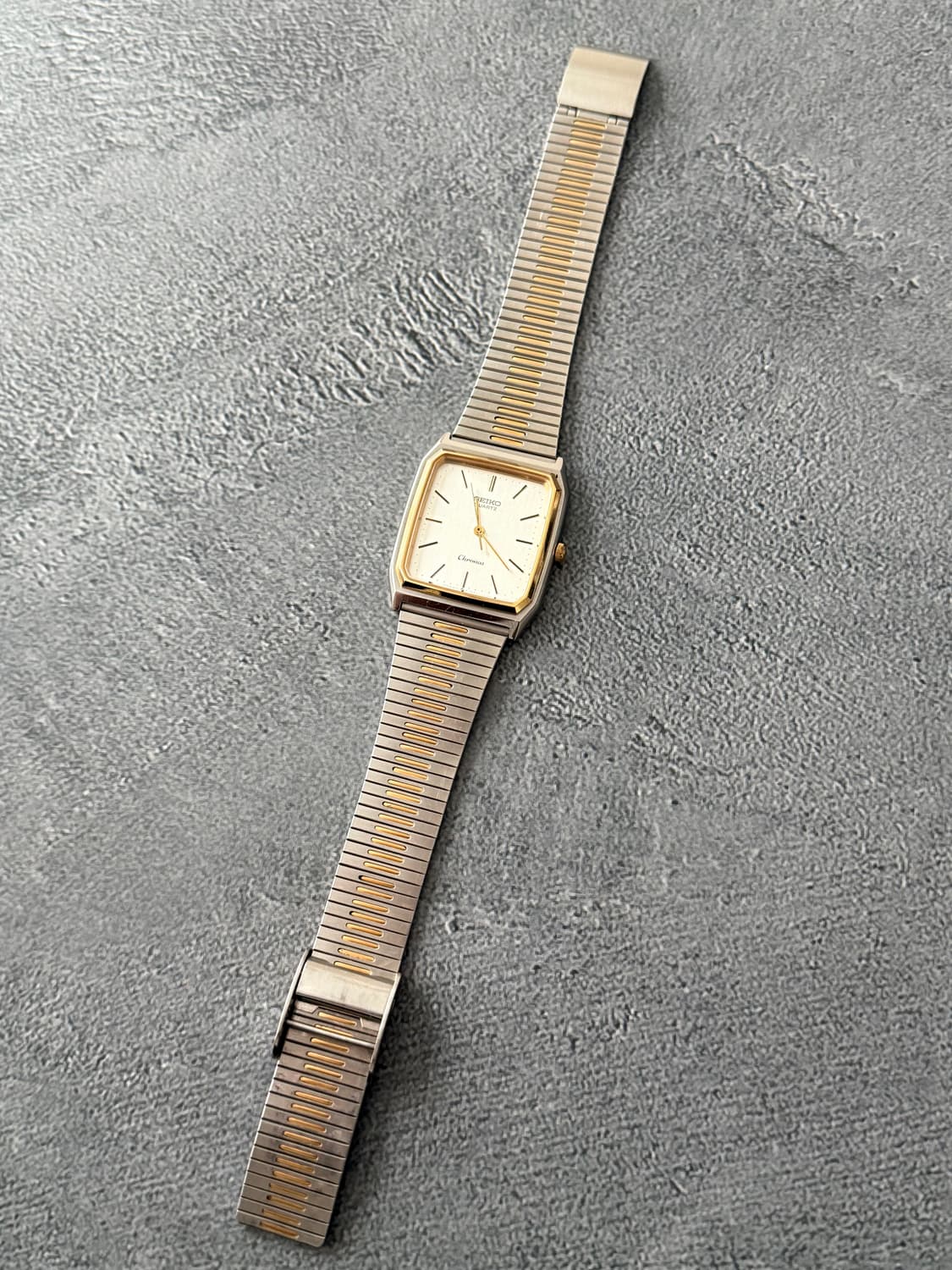 세이코 Seiko Chronos 쿼츠 콤비 스퀘어 상품이미지2