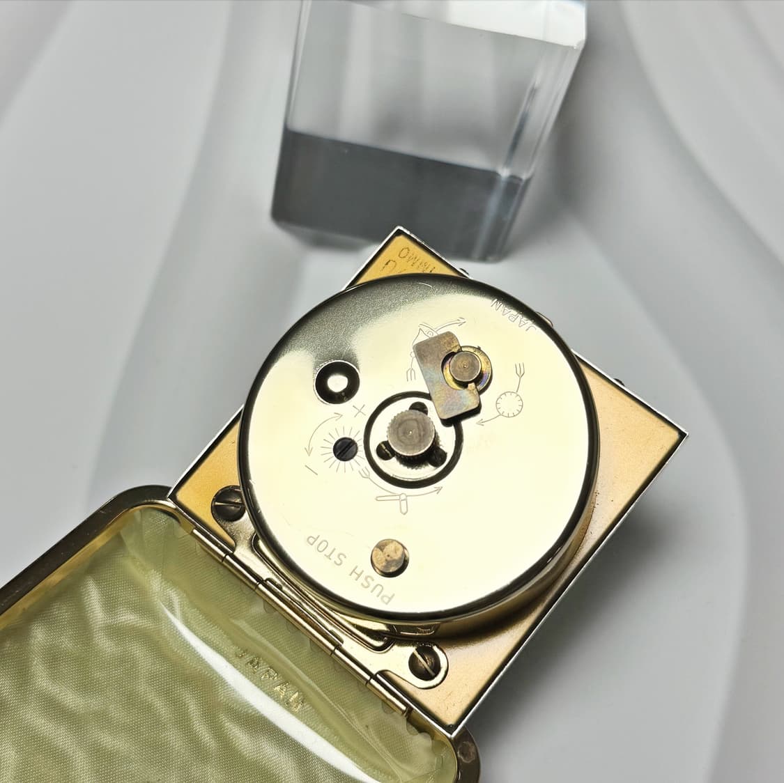 80s90s 세이코 빈티지 블랙 트래블 클락 접이식 휴대용 탁상시계 상품이미지5