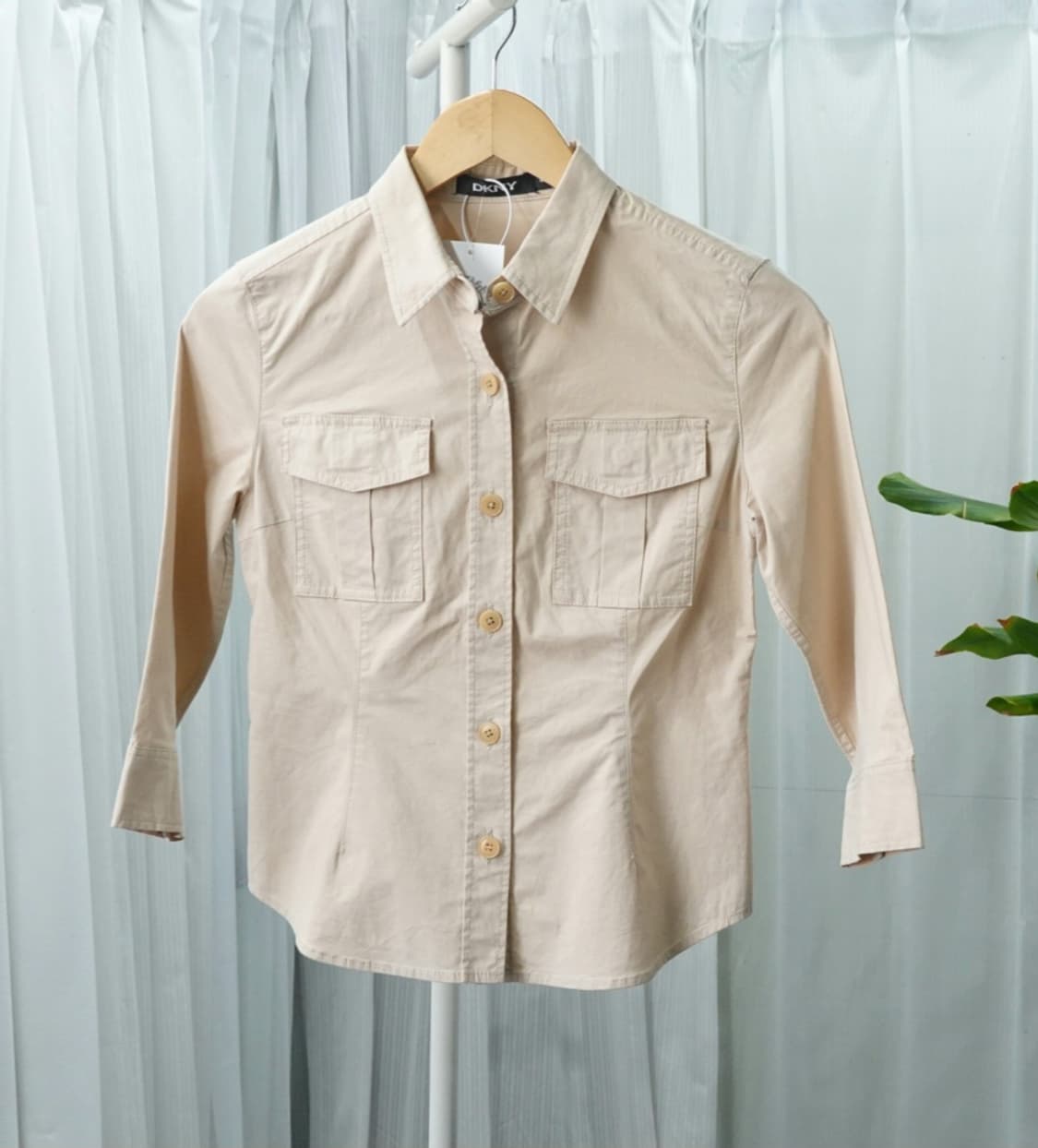  DKNY 클래식 포켓 면스판 셔츠 1892 상품이미지2