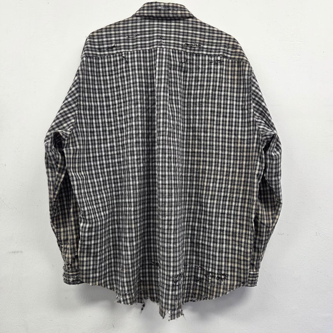 빈티지 페이딩 체크셔츠 상품이미지5