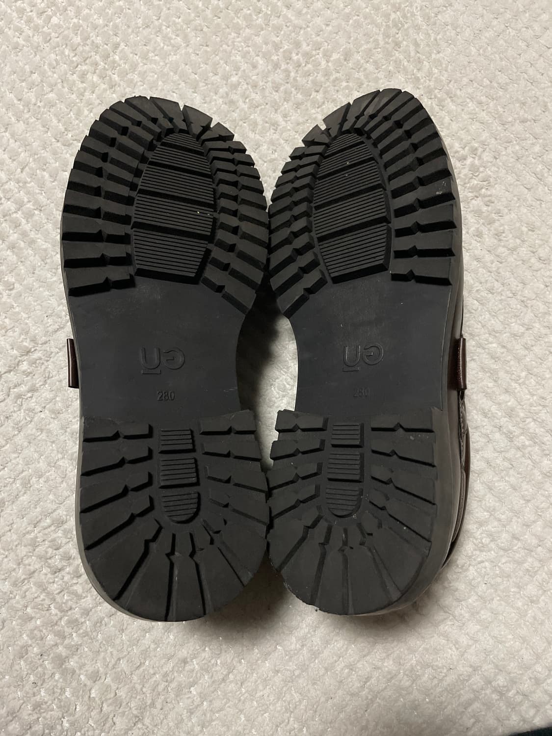 GU X 언더커버 콜라보 데크 슈즈 브라운 상품이미지8