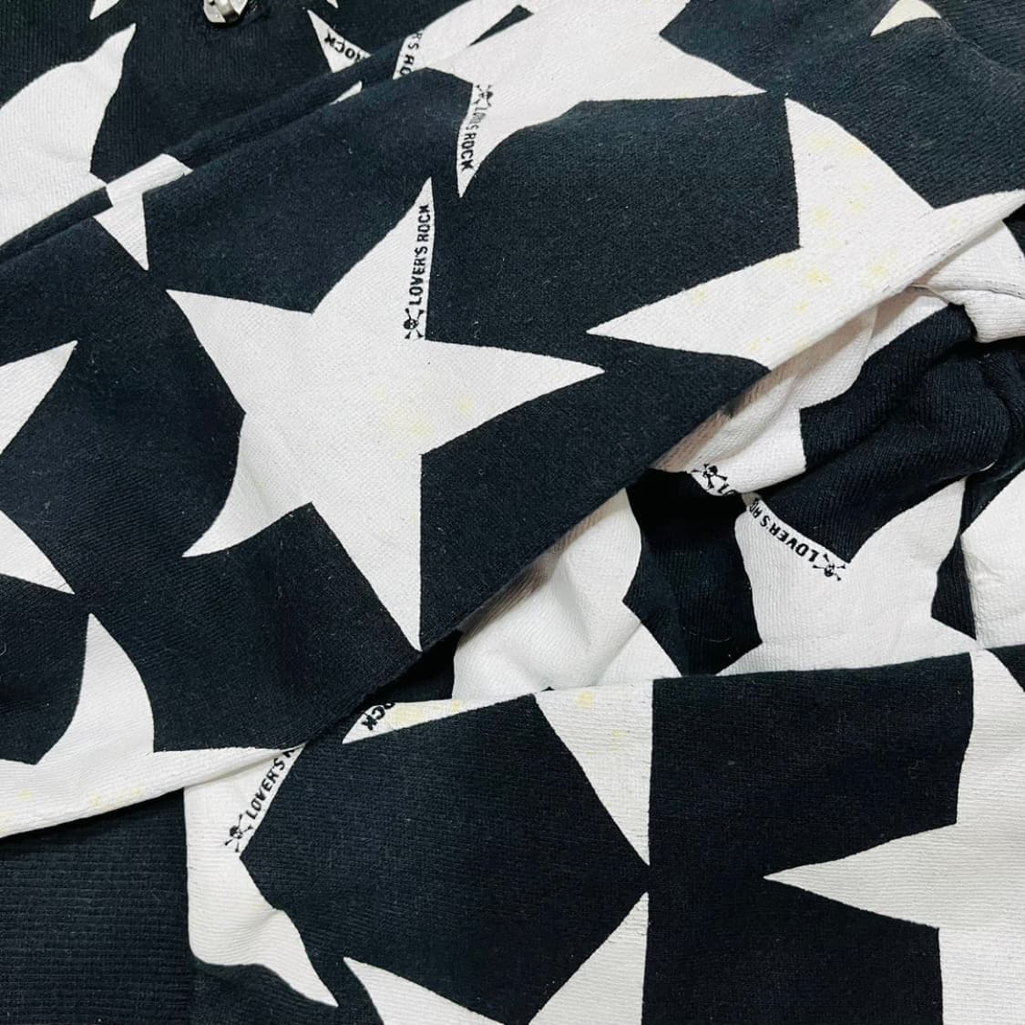 펑크 수퍼 러버스 스컬 스타 블랙 & 화이트 후디 집업 상품이미지4