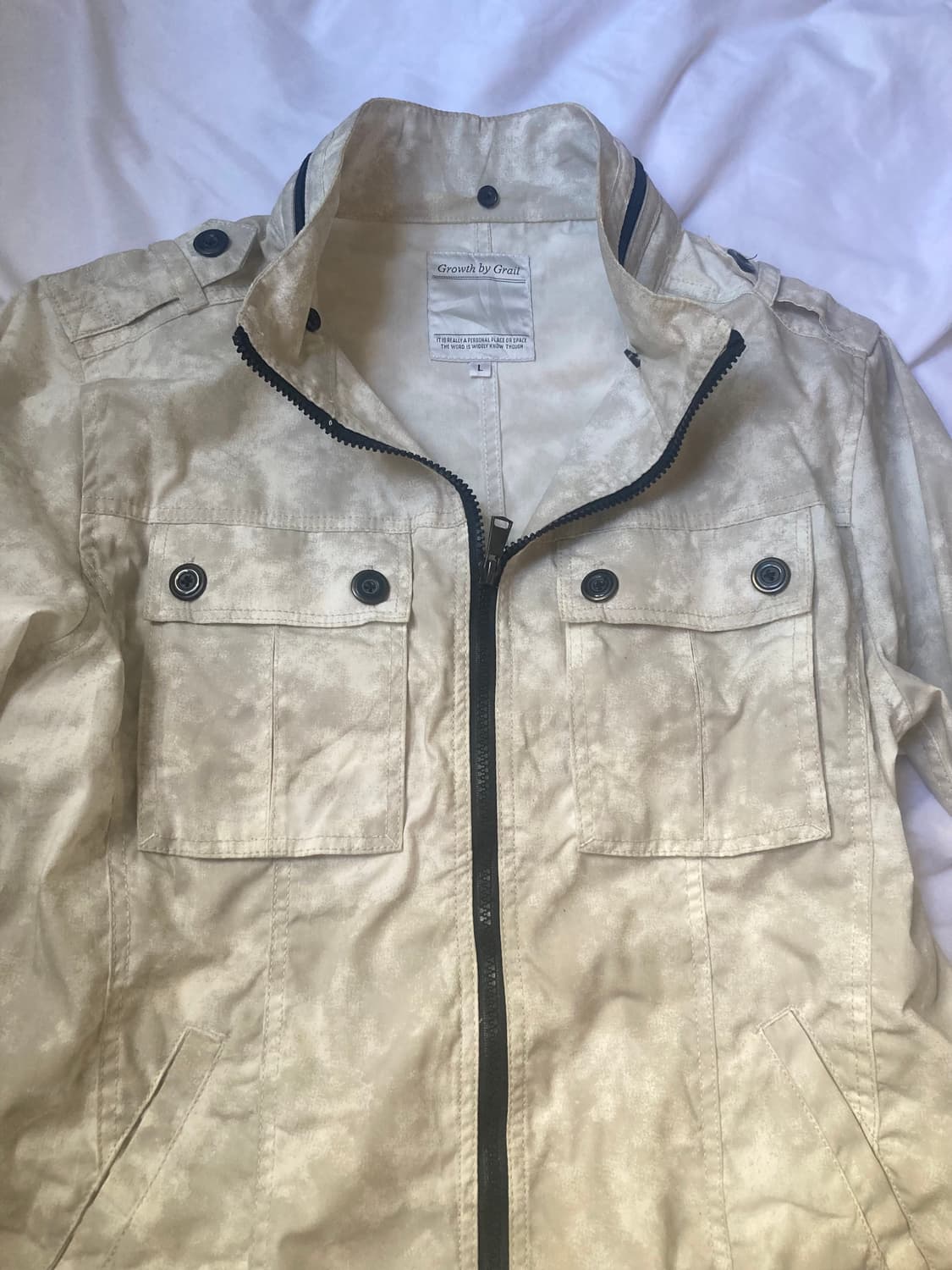 white grey washed jacket 상품이미지4