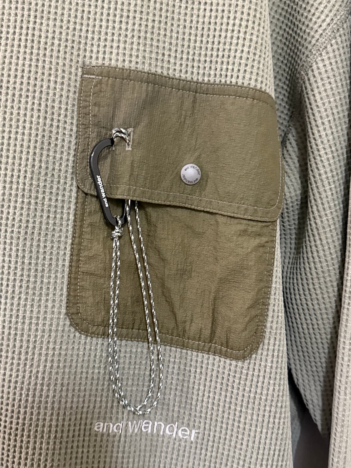 [L] 앤드원더 PE 와플 긴팔 티셔츠 상품이미지5