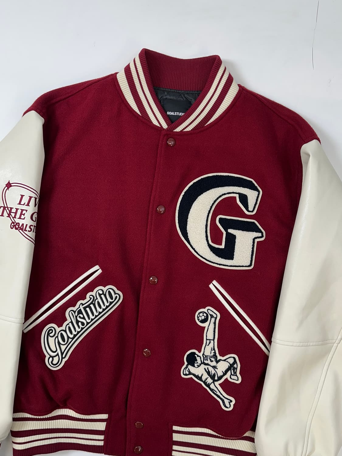 골스튜디오 풀패치 바시티자켓(누빔) 상품이미지1