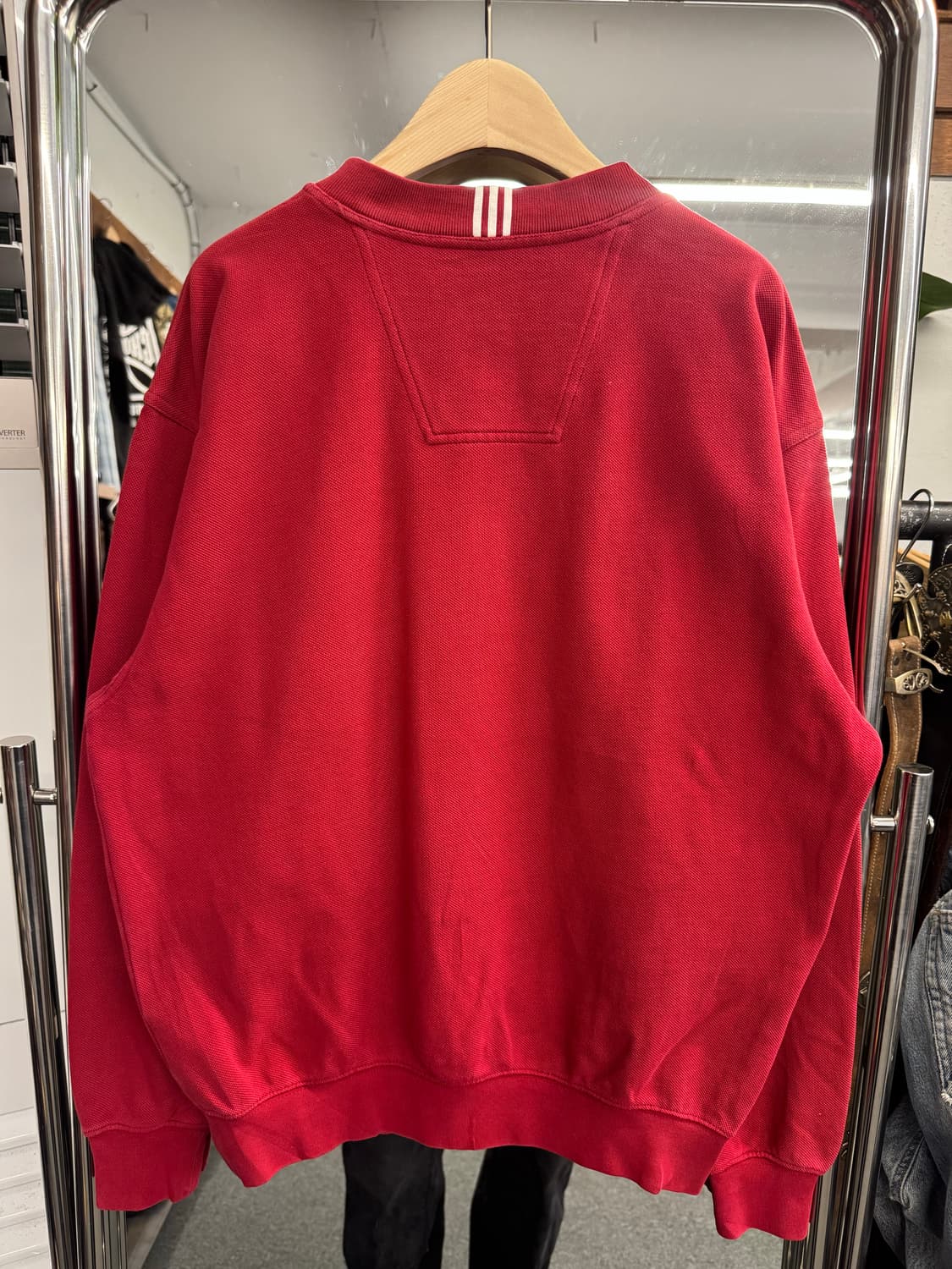 00’s 아디다스 빈티지 브이넥 와플스웻셔츠 상품이미지5