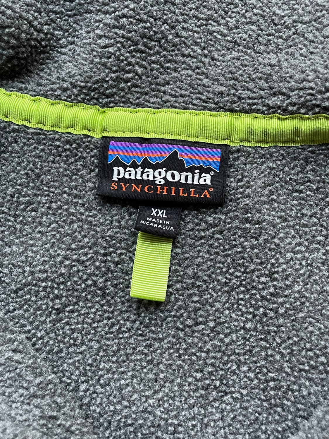 파타고니아 신칠라 니켈 그레이 그린 rare patagonia 빈티지 상품이미지3
