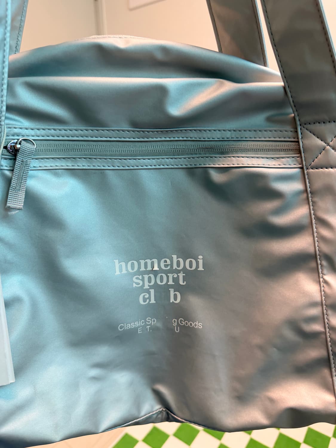 (새상품) 홈보이스포츠클럽 homeboi sport club 실버 숄더백 상품이미지3