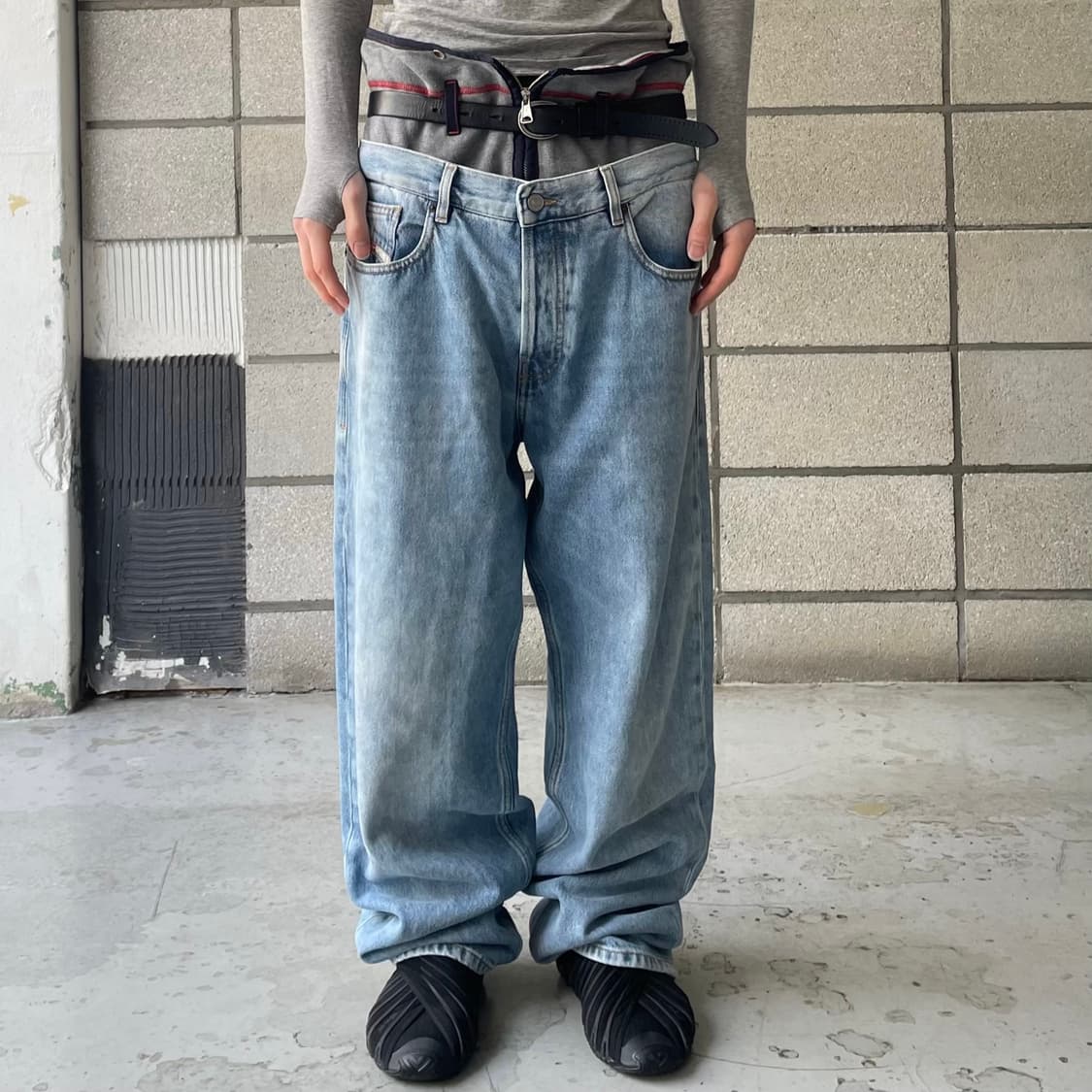 디젤 레이어드 데님 팬츠 상품이미지3