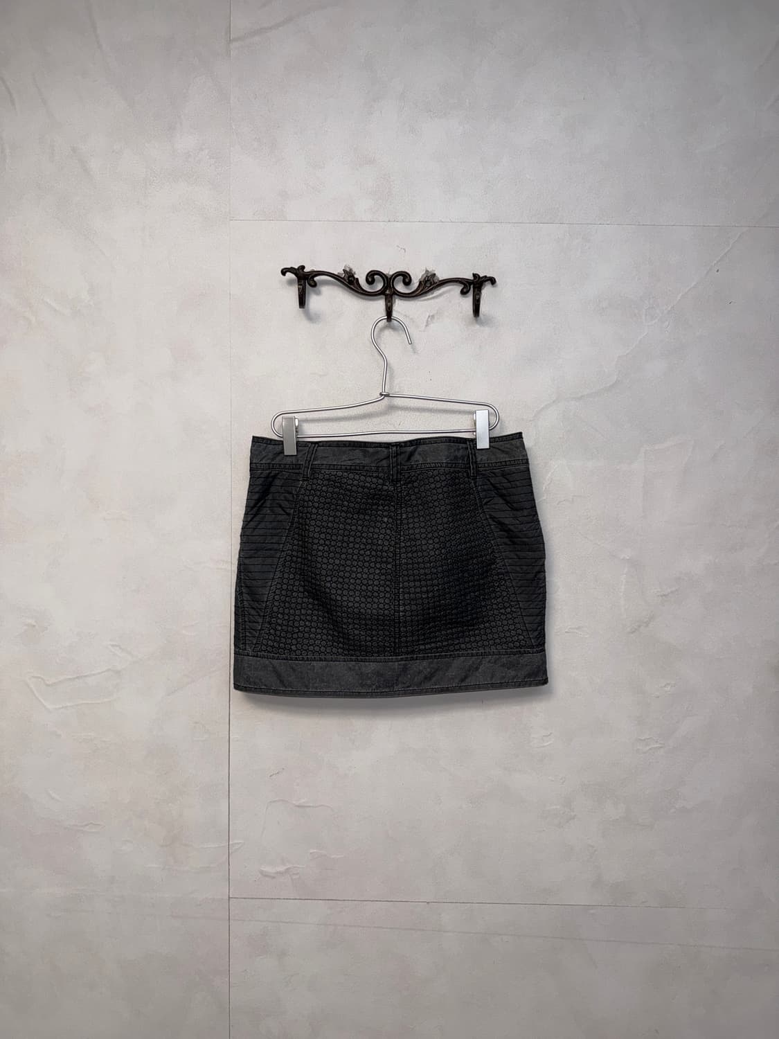 DIESEL charcoal quilting zipup skirt 상품이미지5