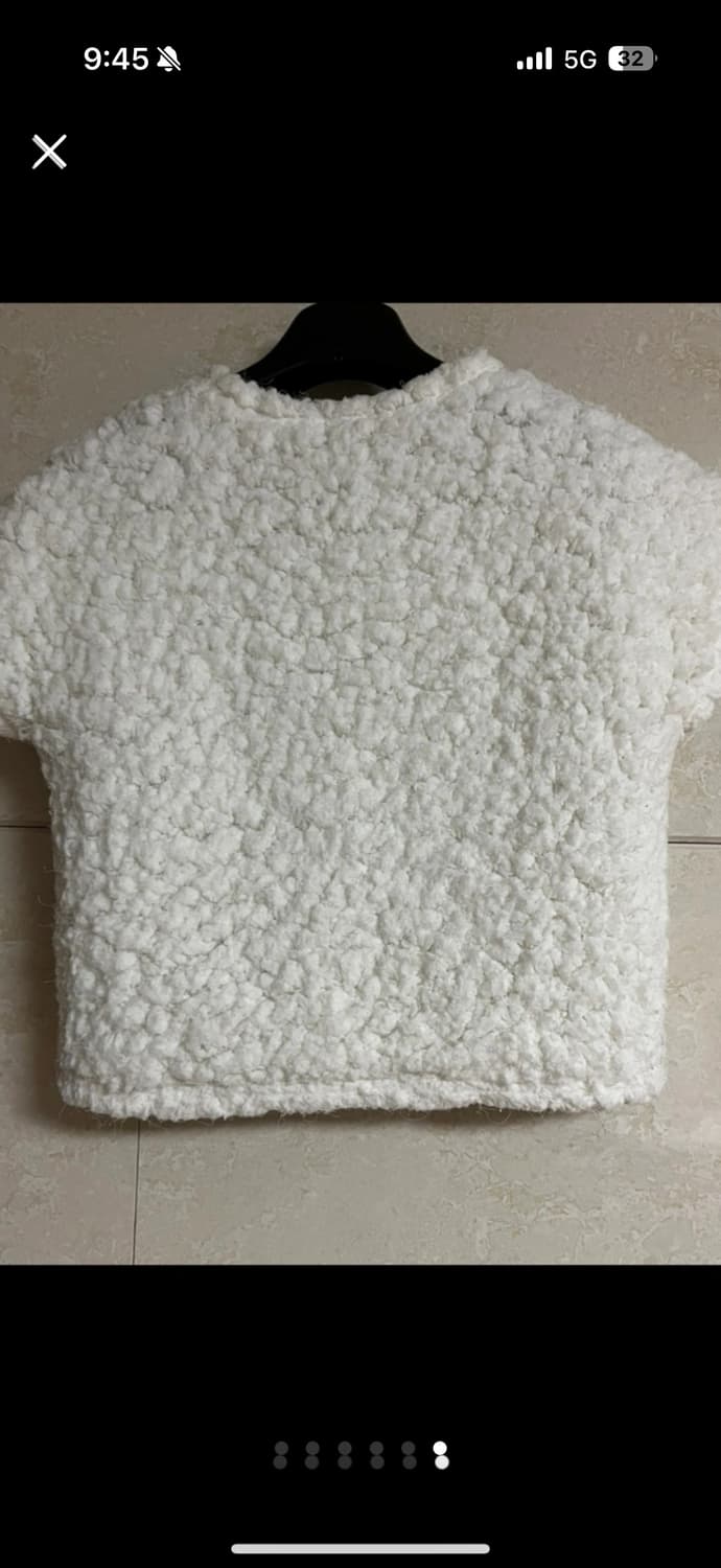 스노우 뽀글이 반팔가디건 상품이미지6