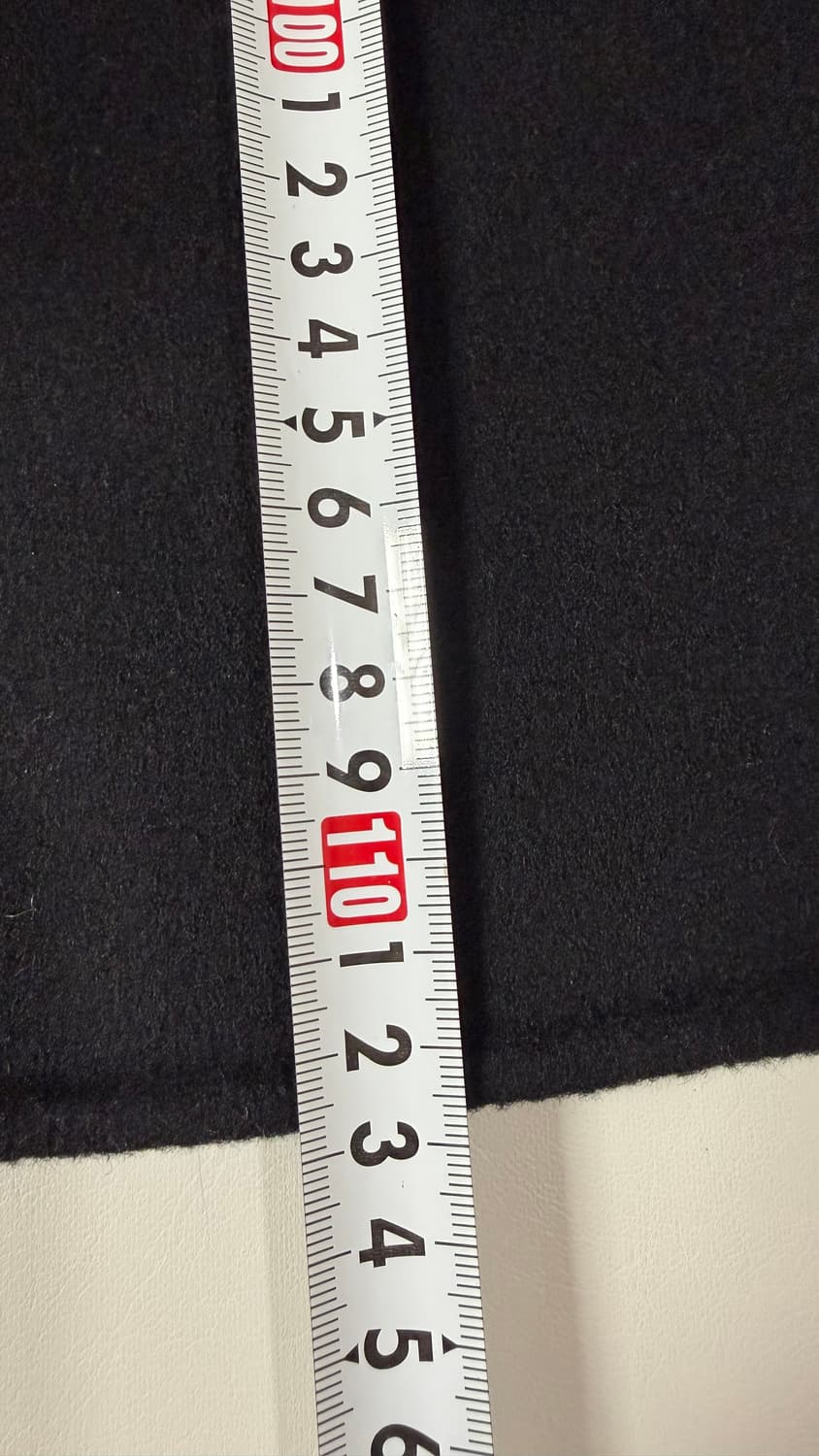 새상품) 데코 캐시미어 핸드메이드 블랙 롱 코트 S. 정가 90만원대.  상품이미지9