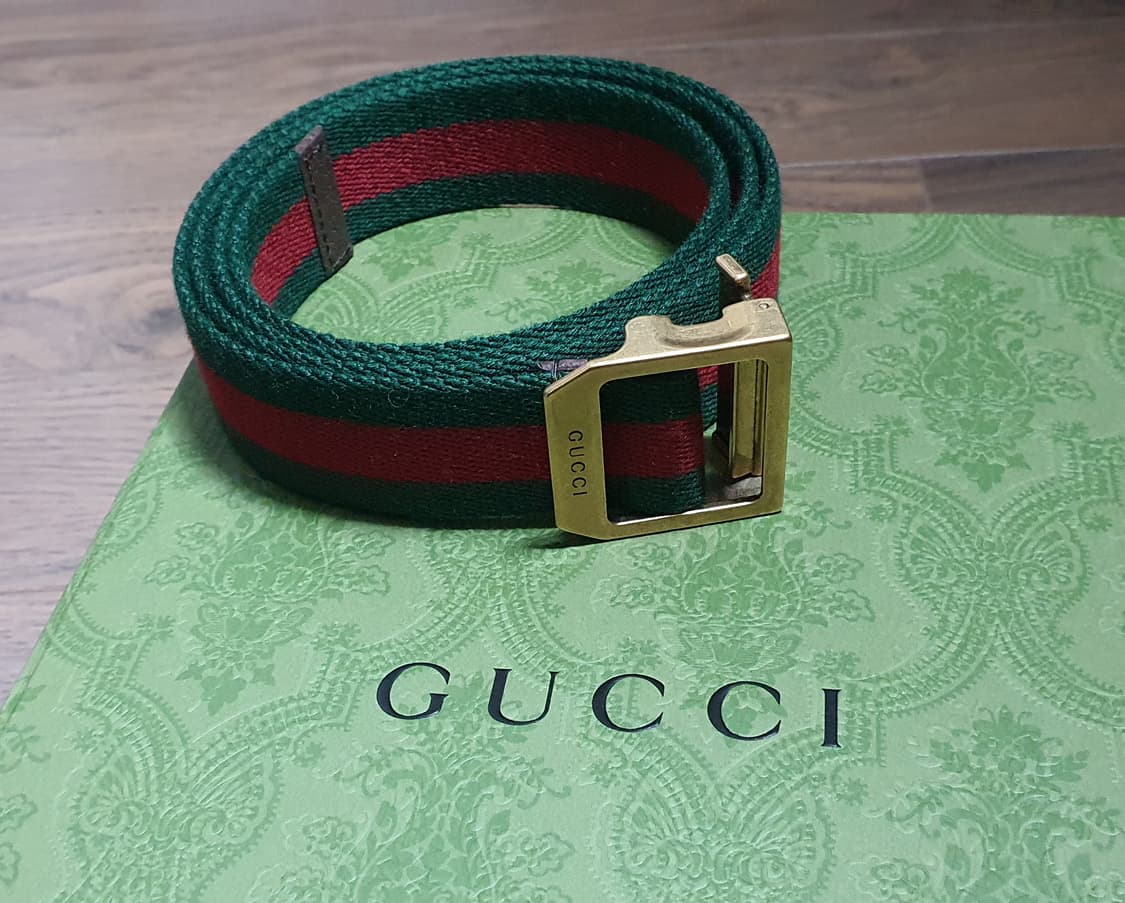 구찌 웹 삼선 벨트 85 상품이미지7