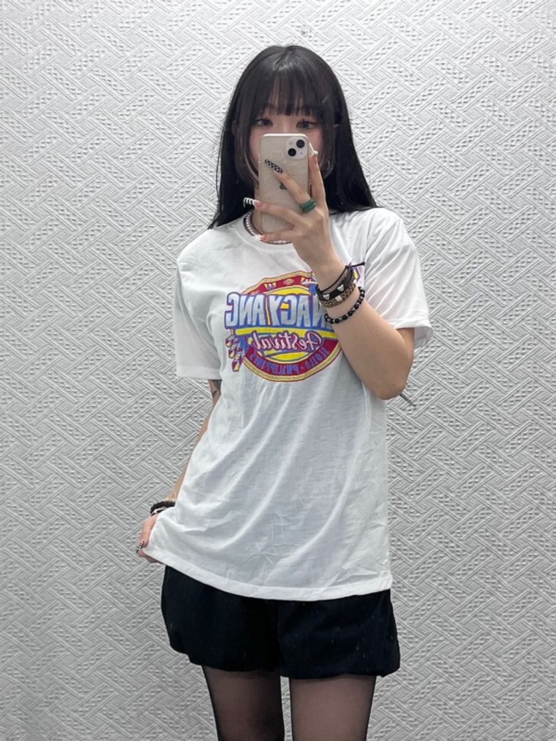 카미사 오리엔탈 인디언 히피 프린팅 반팔티 L C10634 상품이미지1