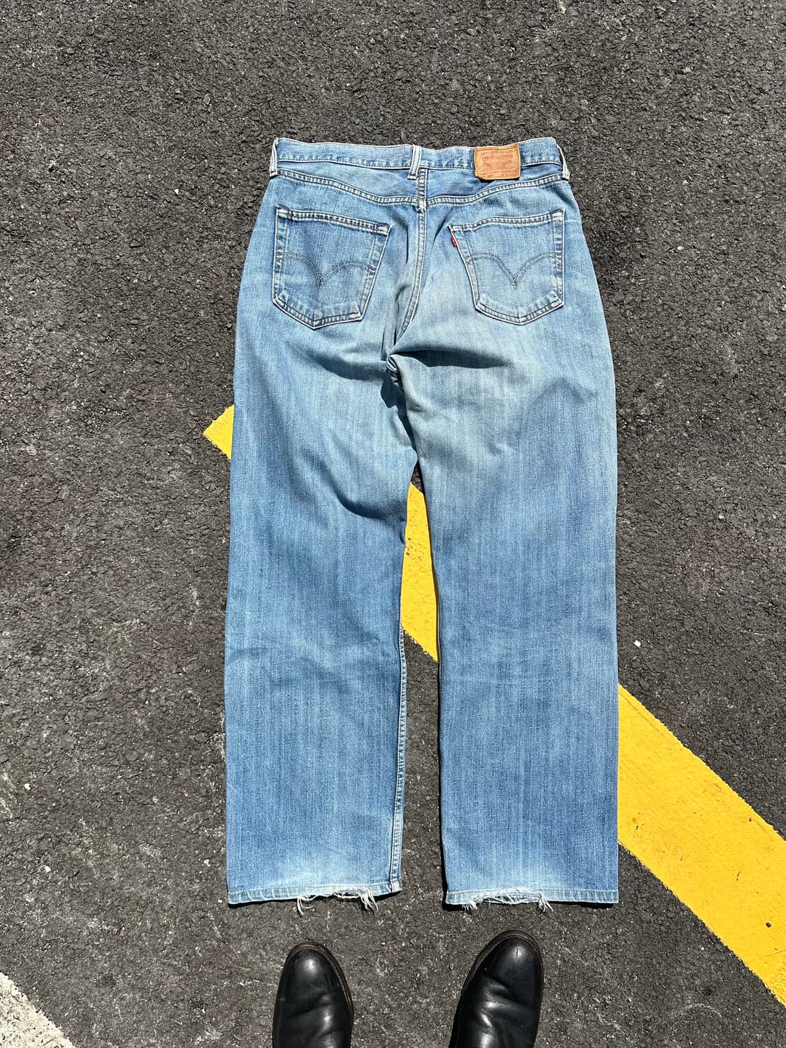 00‘s Levi’s 503 washed distressed denim  상품이미지8