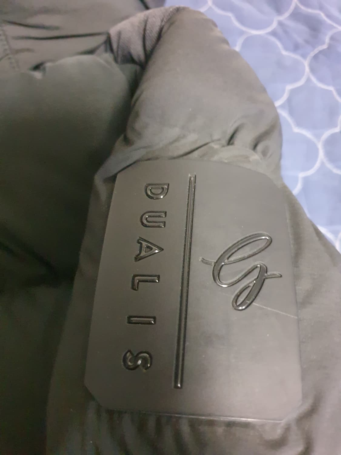 데상트골프 듀얼리스모션 구스다운 롱패딩 블랙그레이 (S) 상품이미지3