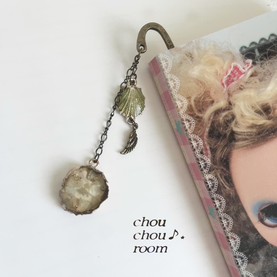 메탈 펜던트 책갈피 ⊰whispering shell⊱ bookmark 상품이미지4