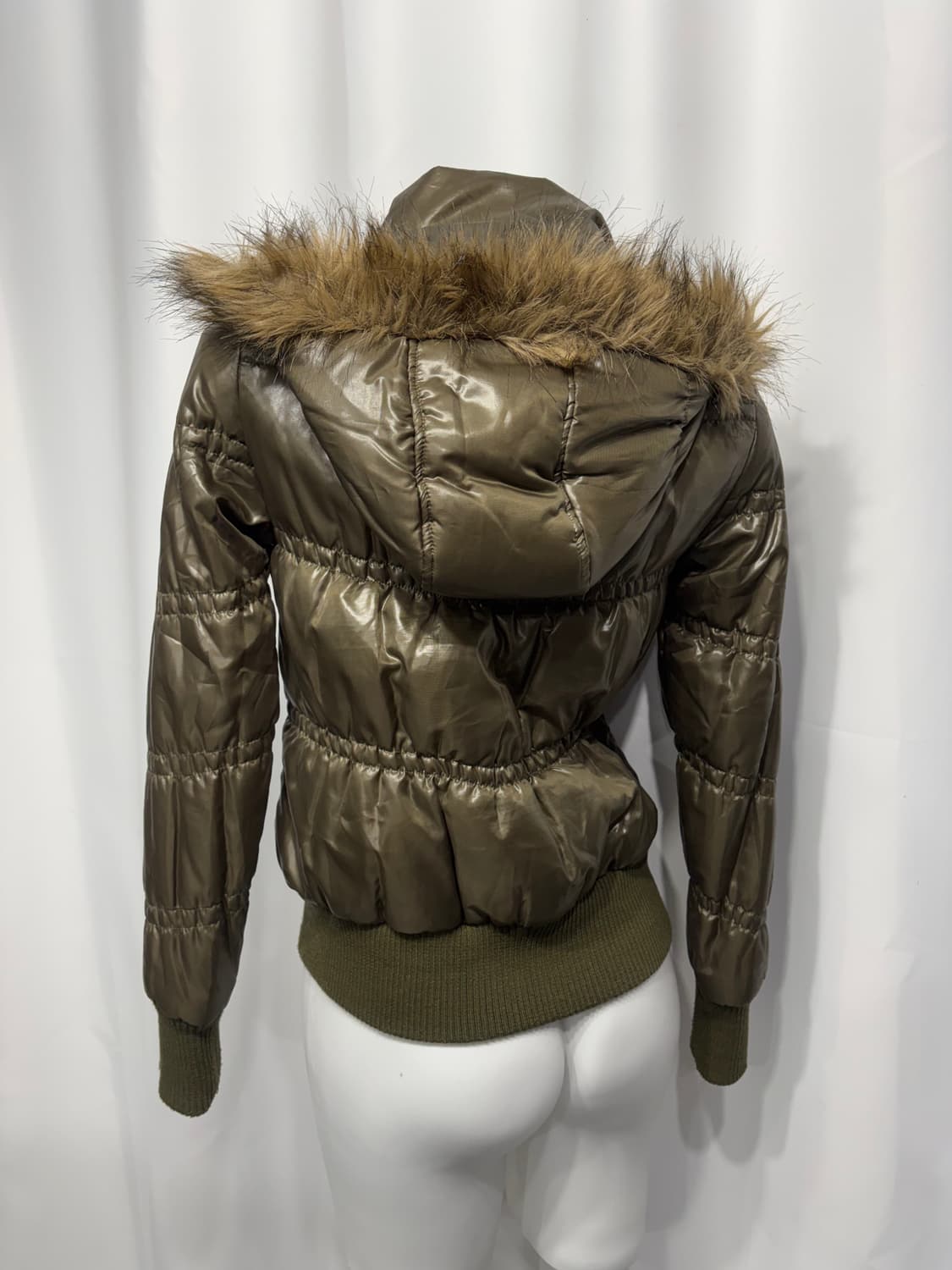 🎸카키 글로시 패딩 자켓🎸 상품이미지7