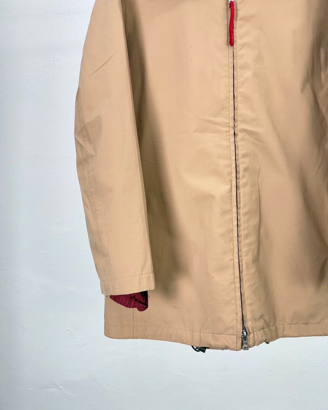 프라다 아카이브 라이트 브라운 고어텍스 투웨이 후디 자켓 상품이미지4