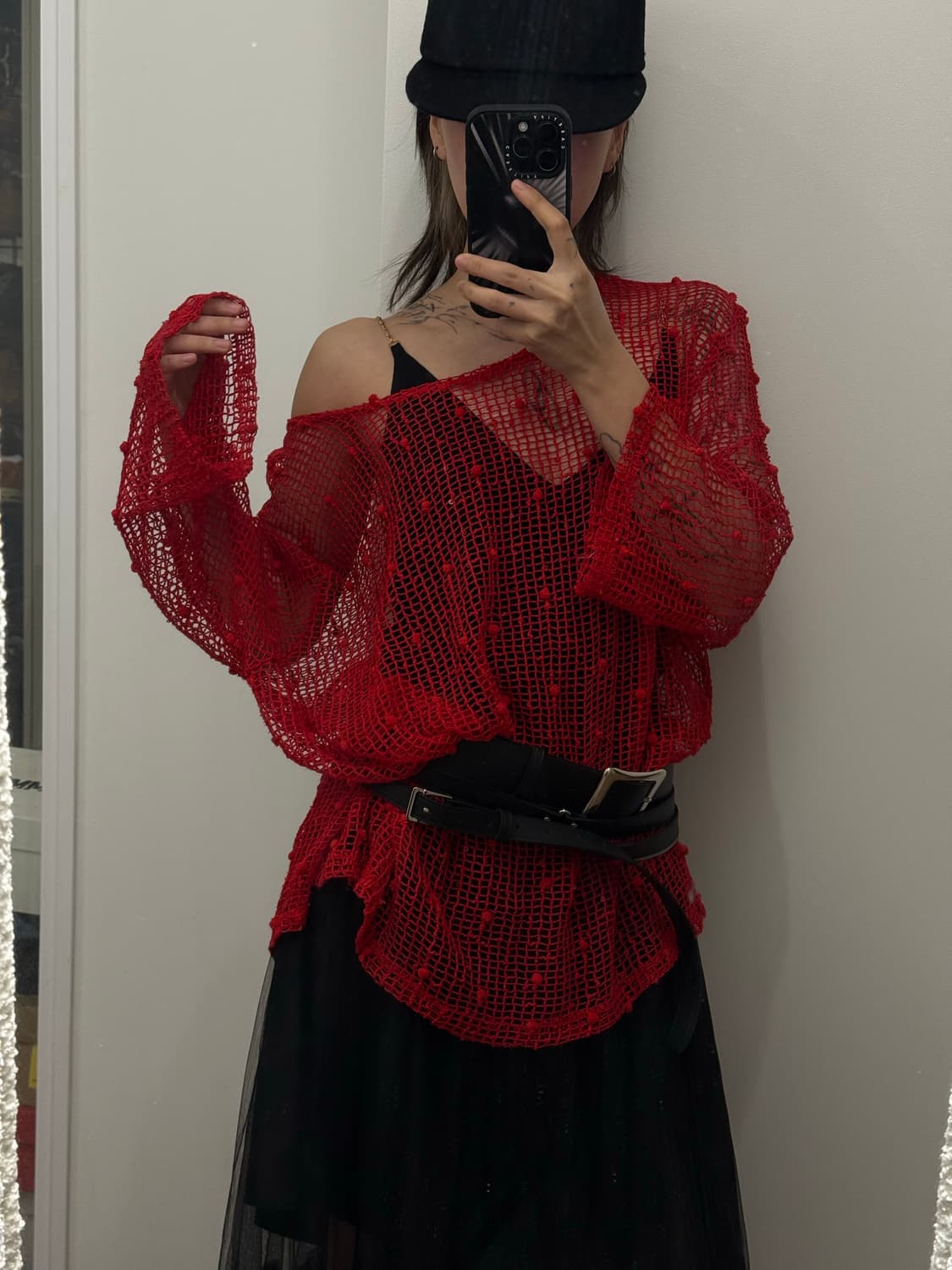 빈티지 그물 크로셰 니트 상품이미지3