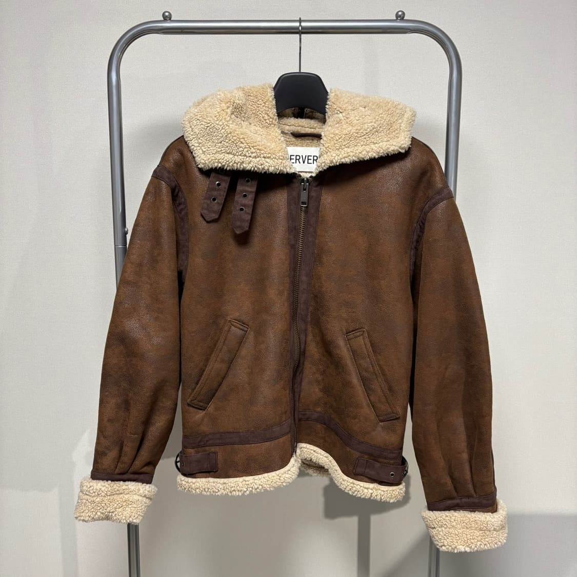 F) perverze 퍼버즈 후드 무스탕 상품이미지6