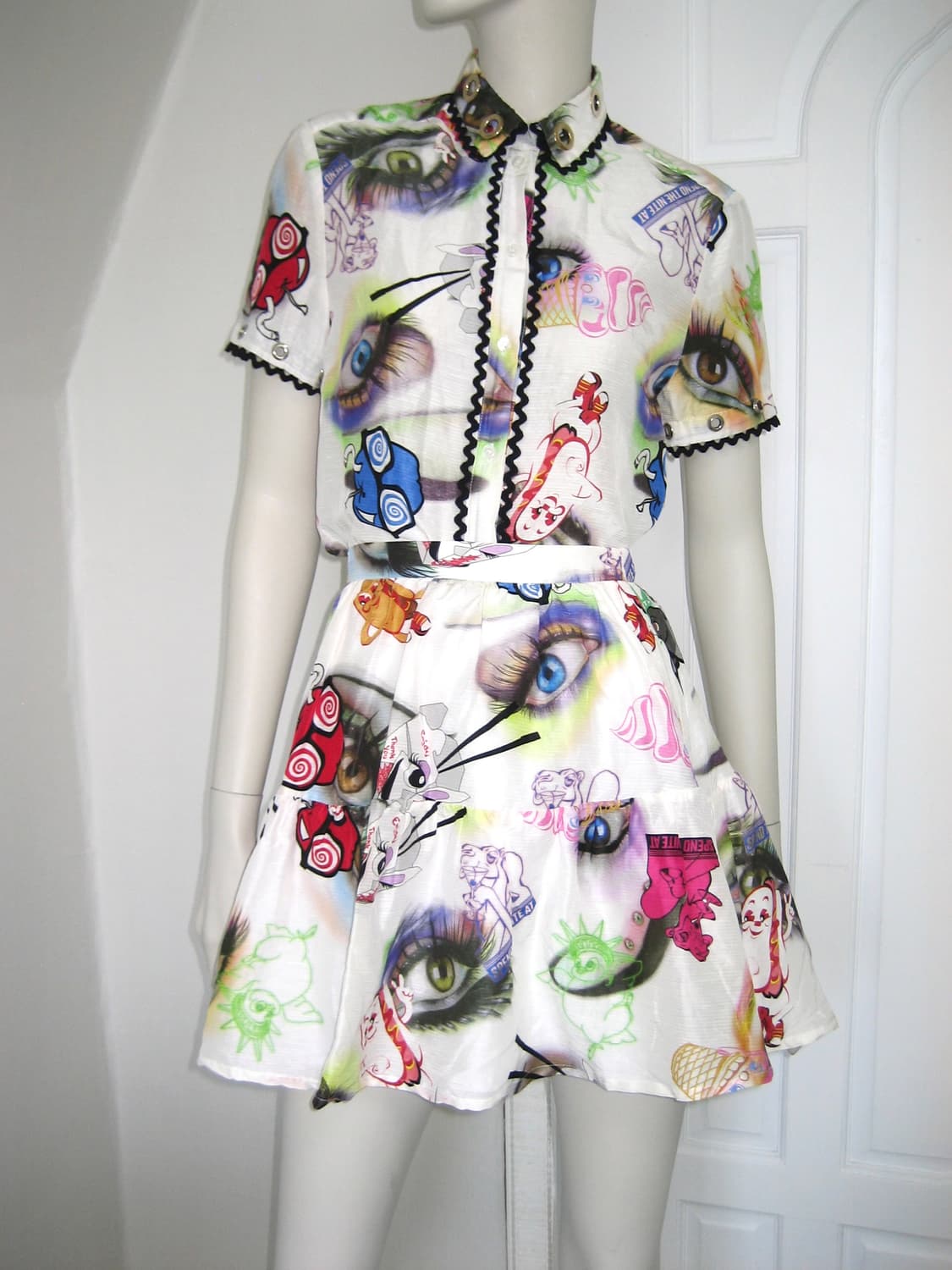 Kenzo Eye print Silk set-up 상품이미지4