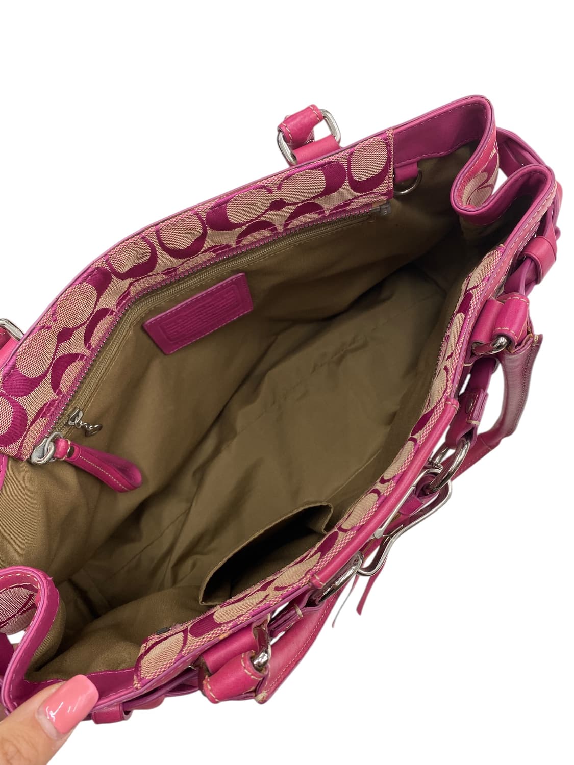 코치 y2k 핑크 공주가방 상품이미지3