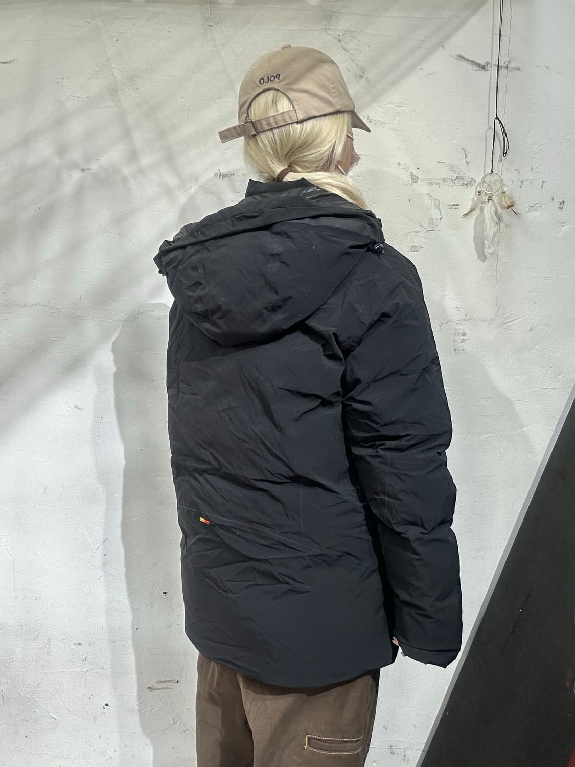 미즈노 블랙 후드 패딩 자켓 L 상품이미지3