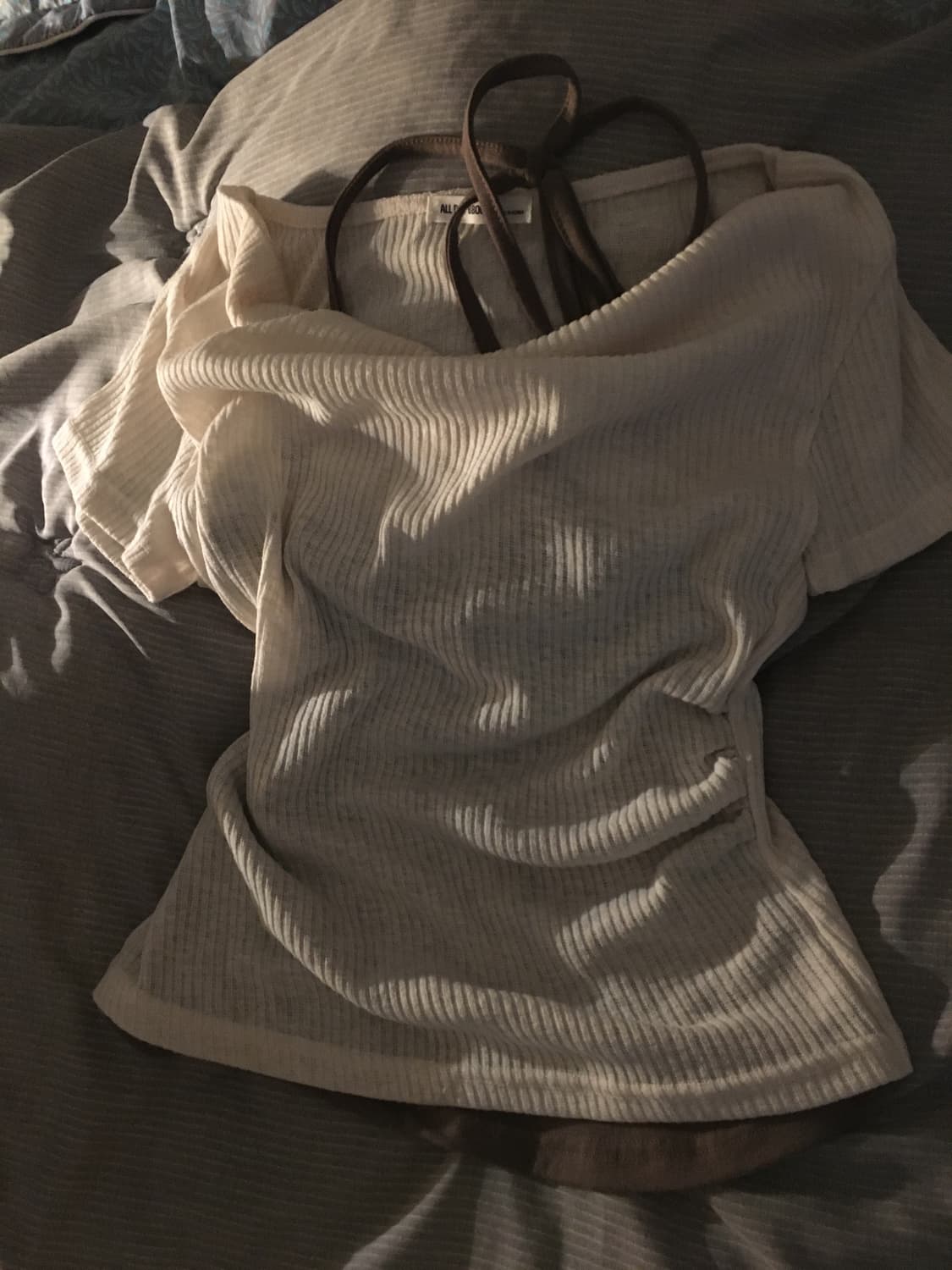 레이어드 오프숄더 반팔 판매 상품이미지2