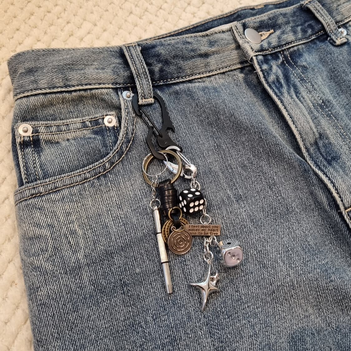 🎲 Bright Dice (빛나는 행운) 키링 siver keyring 상품이미지3