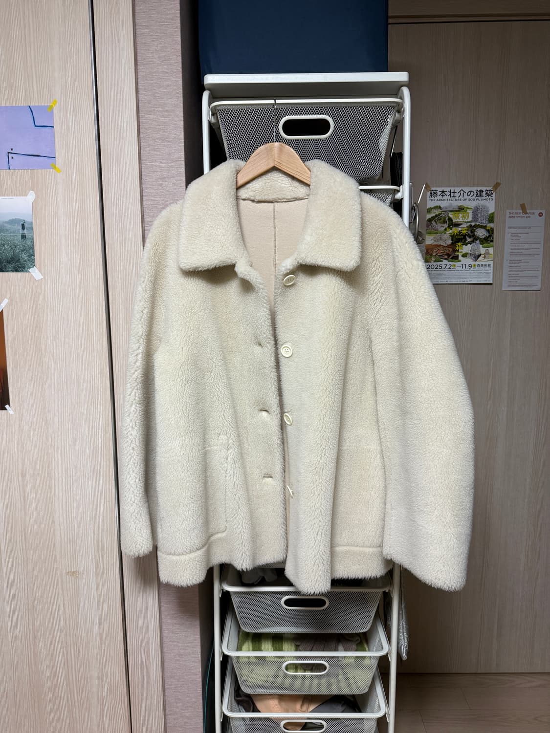 아모멘토 리버시블 시어링 코트 상품이미지5