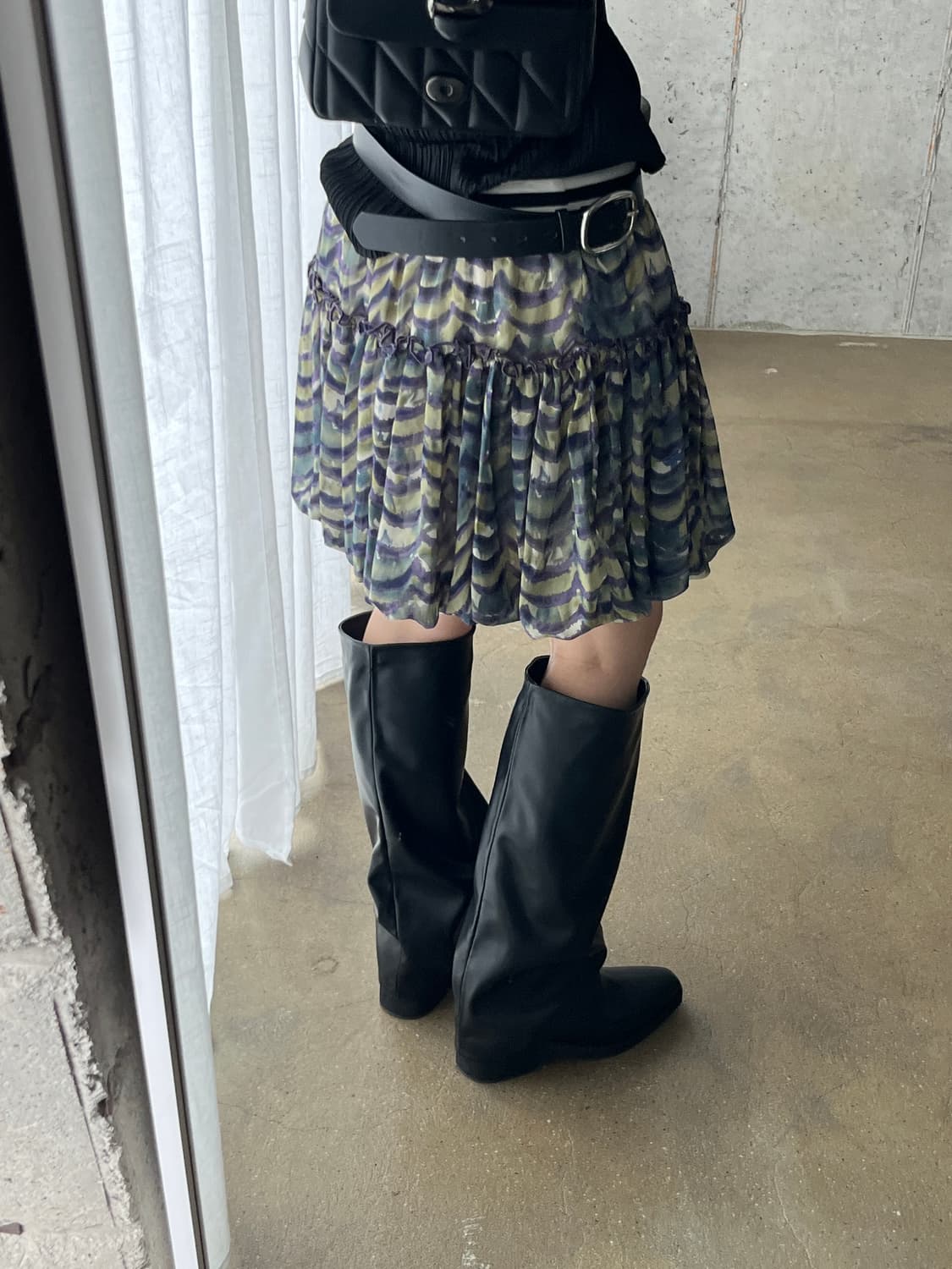 워터컬러 패턴 큐롯 팬츠 상품이미지5