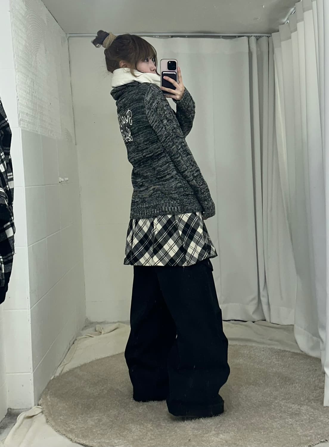 무채색 데일리 니혼진 펑크 러힙 코디세트 상품이미지2