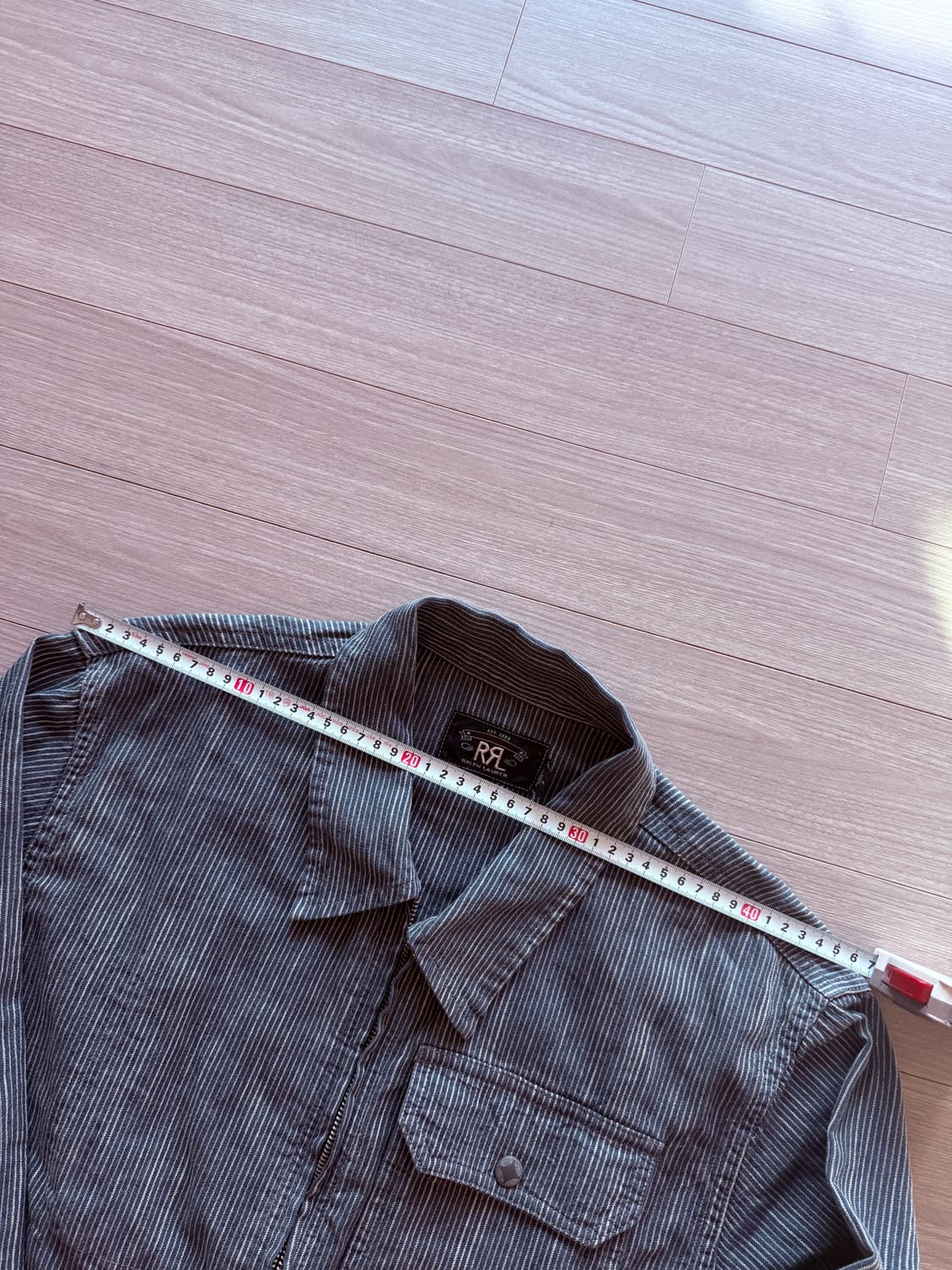 rrl 더블알엘 코튼 리넨 스트라이프 자켓 M 상품이미지7