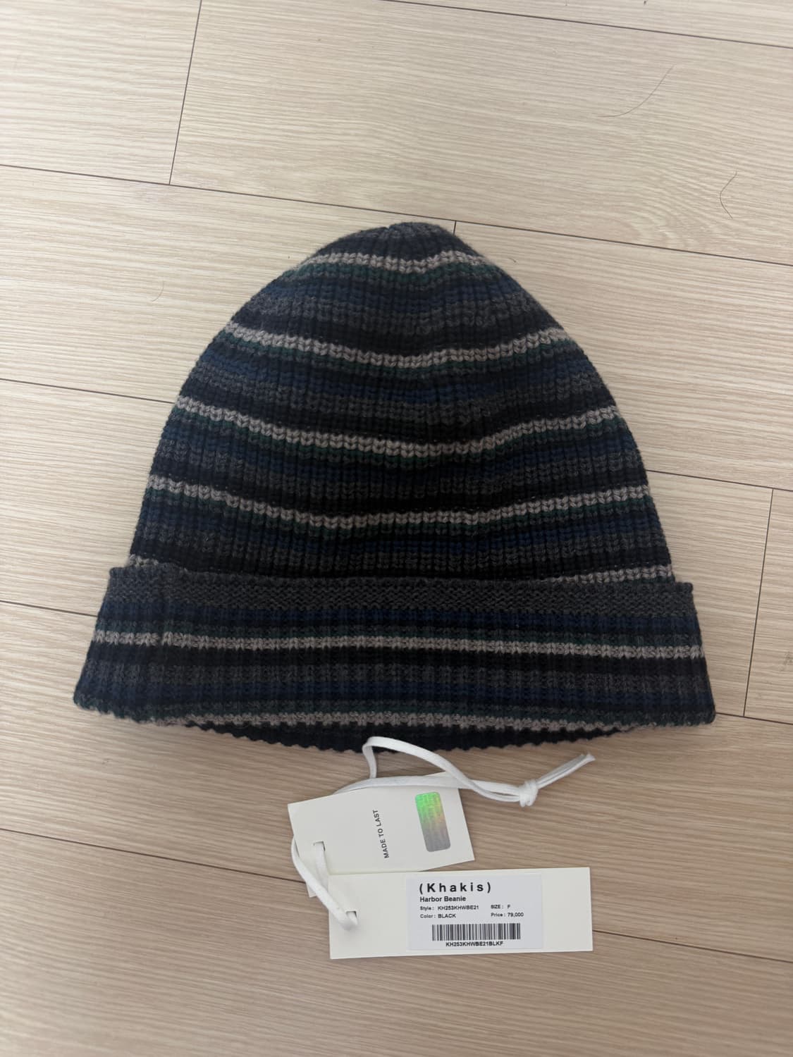 [OS] 카키스 Khakis 비니 블랙 상품이미지1