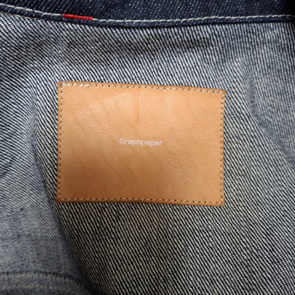 [1] 그라프페이퍼 셀비지 데님 트러커 자켓 인디고리지드 상품이미지2