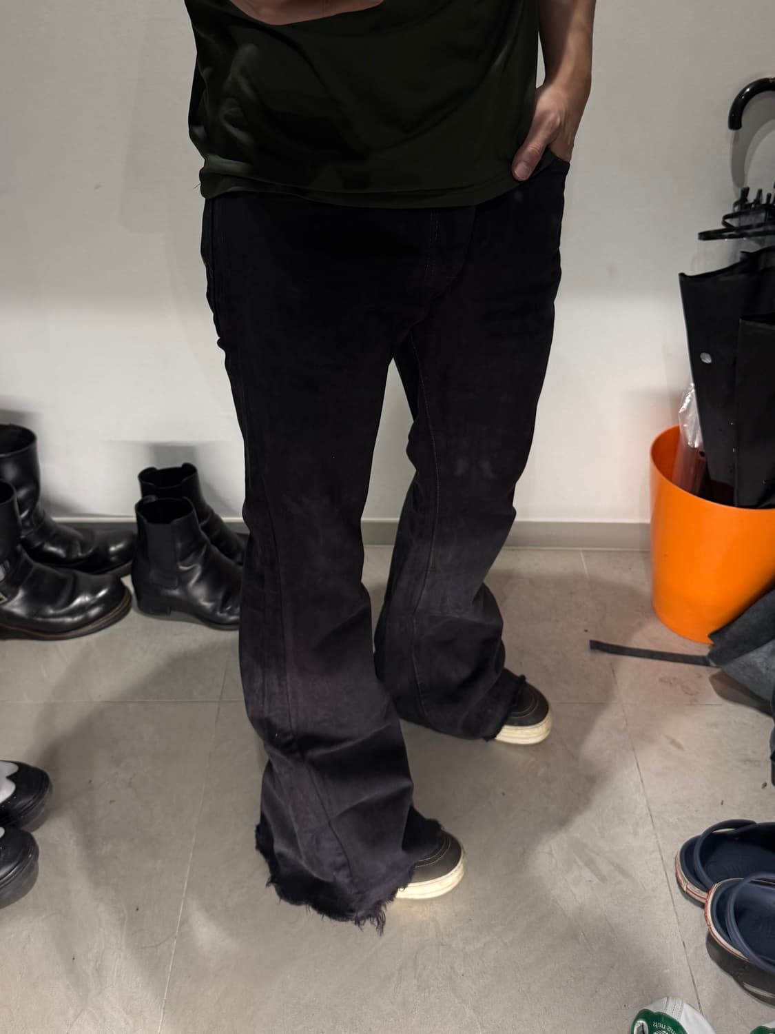 리바이스 70s 684 벨바텀 부츠컷 블랙염색 상품이미지5