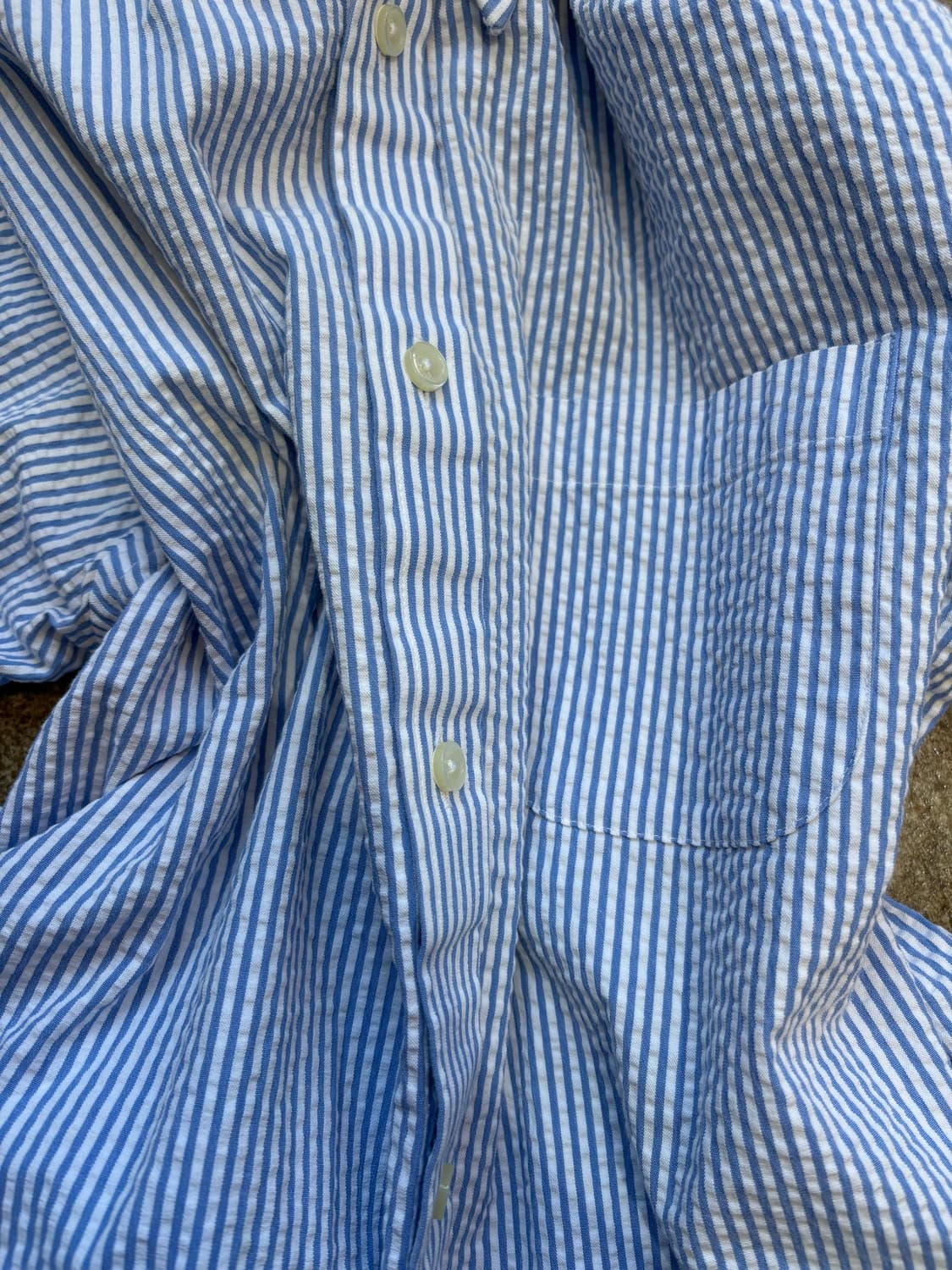 브룩스 브라더스 시어서커 스트라이프 폴로 셔츠 상품이미지3