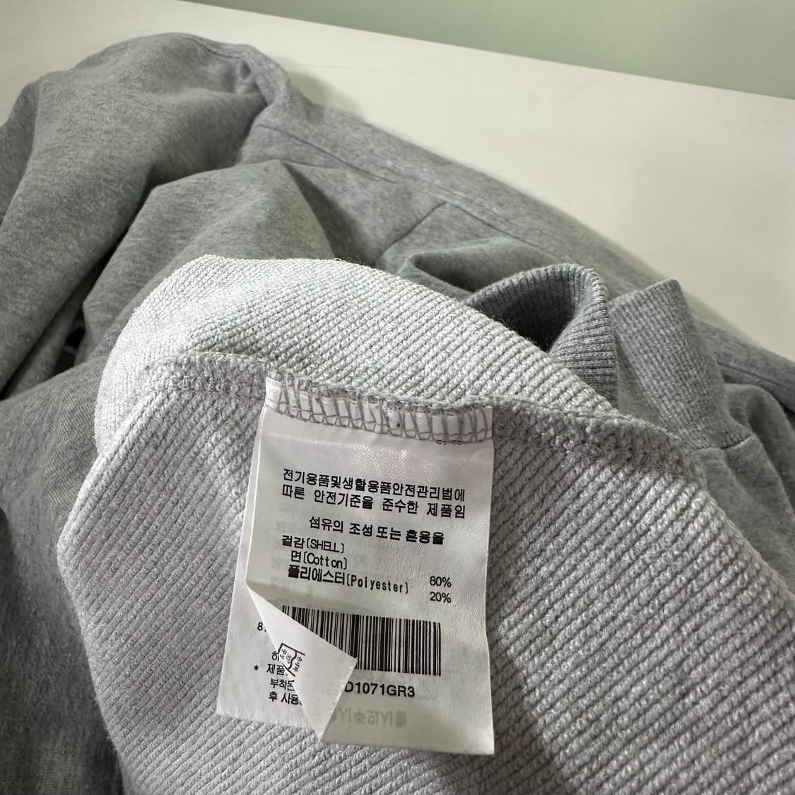 L 예일 YALE 그레이 오버핏 스웻코튼 후드티 상품이미지5