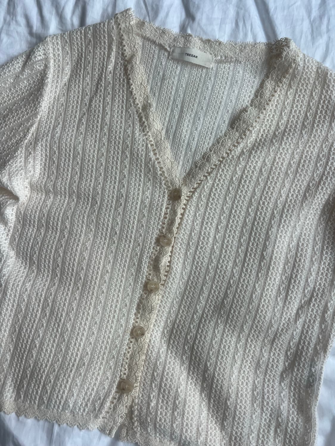 레이스 펀칭 가디건 상품이미지4