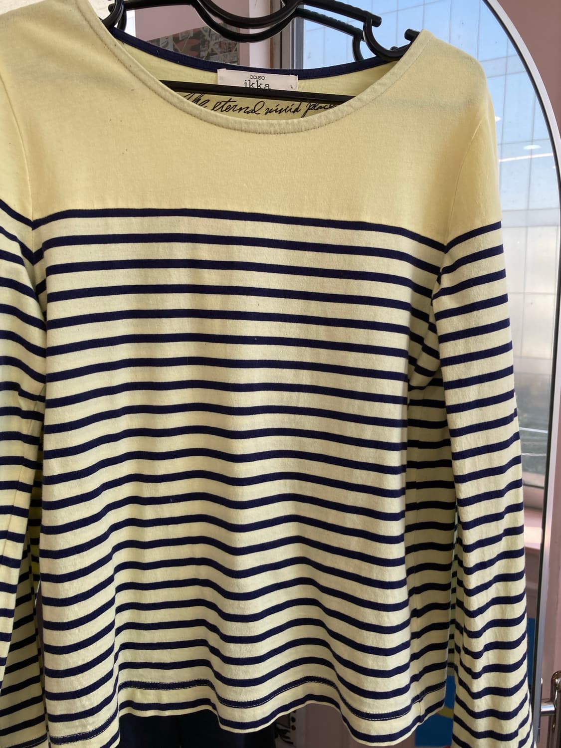 옐로우 스트라이프 롱슬리브 상품이미지2