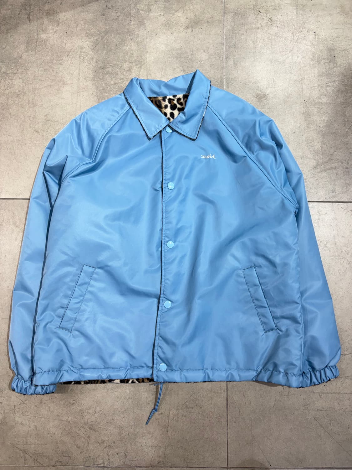 X-girl 양면 리버시블 호피 갸루 코치자켓 상품이미지6