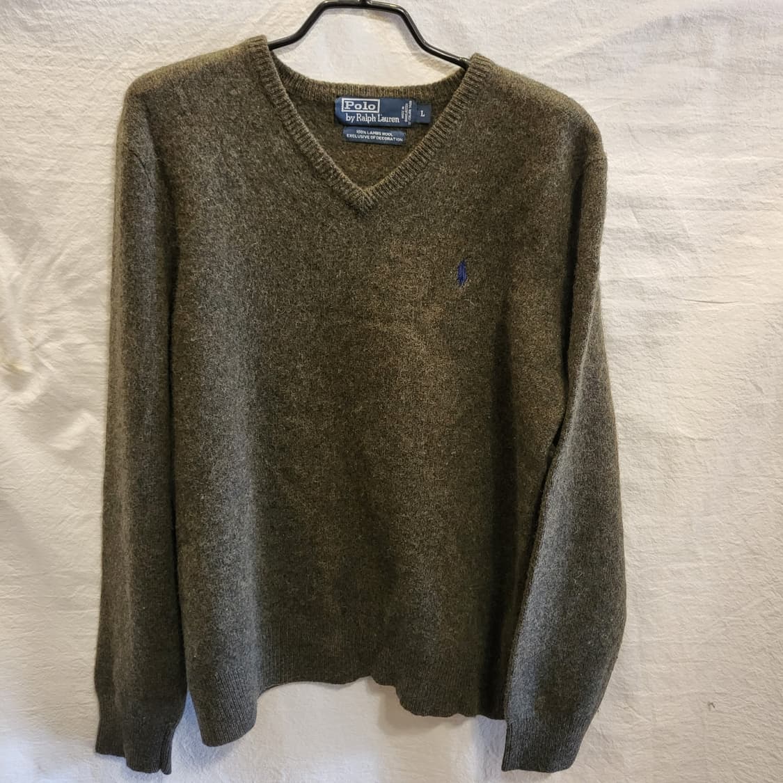 폴로 랄프로렌 램스울 브이넥 니트 상품이미지1