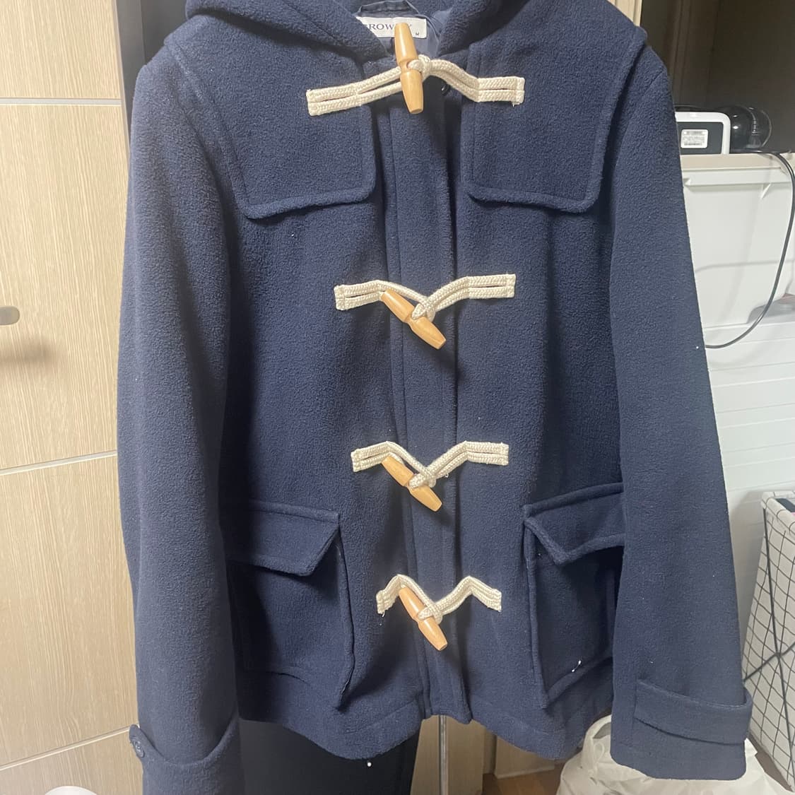 떡볶이 코트 더플 코트 네이비 M 상품이미지1